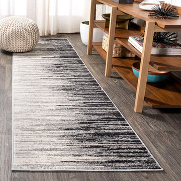 Linear Modern Half-stripe Area Rug
